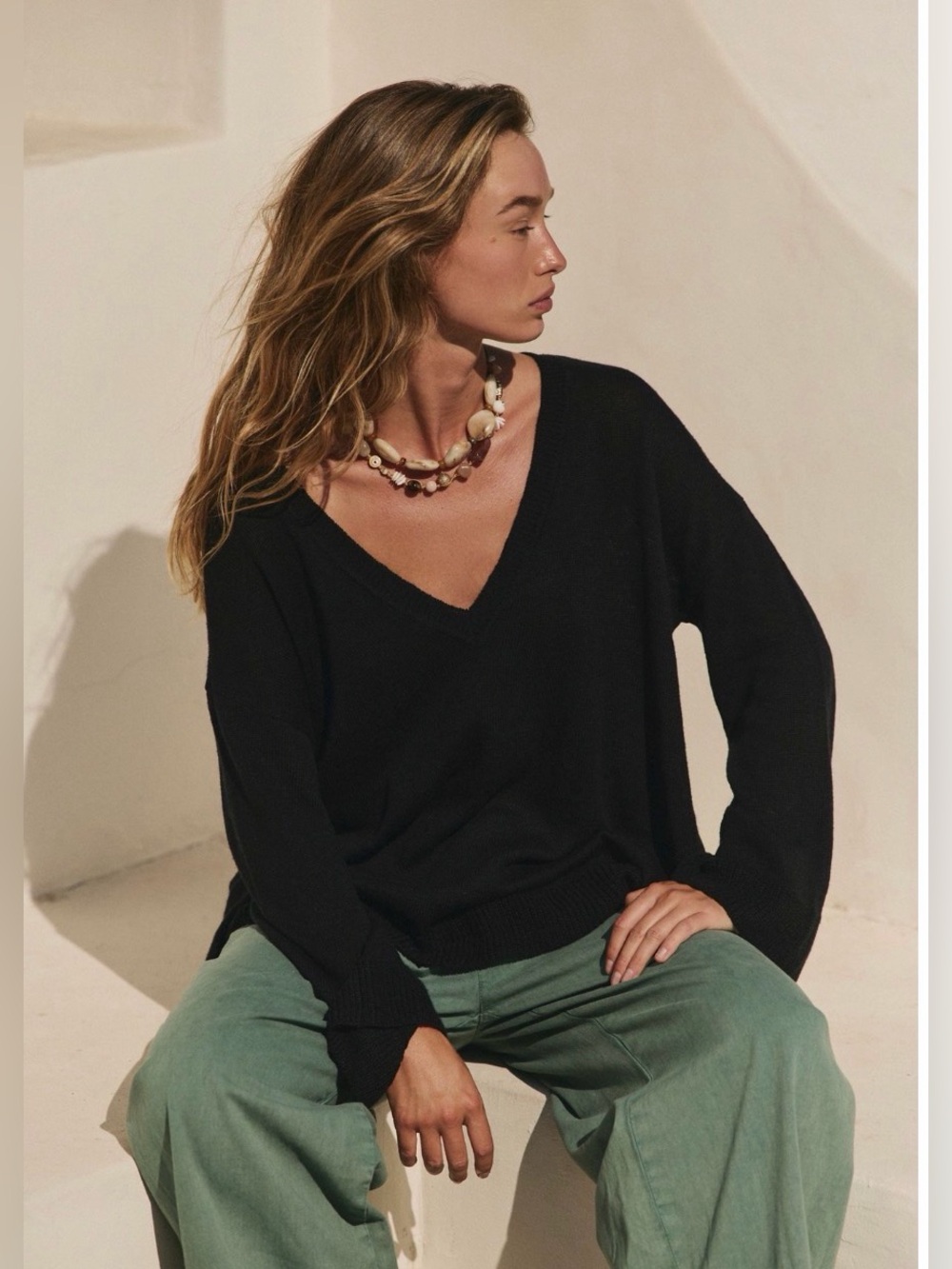 Free people Isadora reversible sweater tunic black XS $68